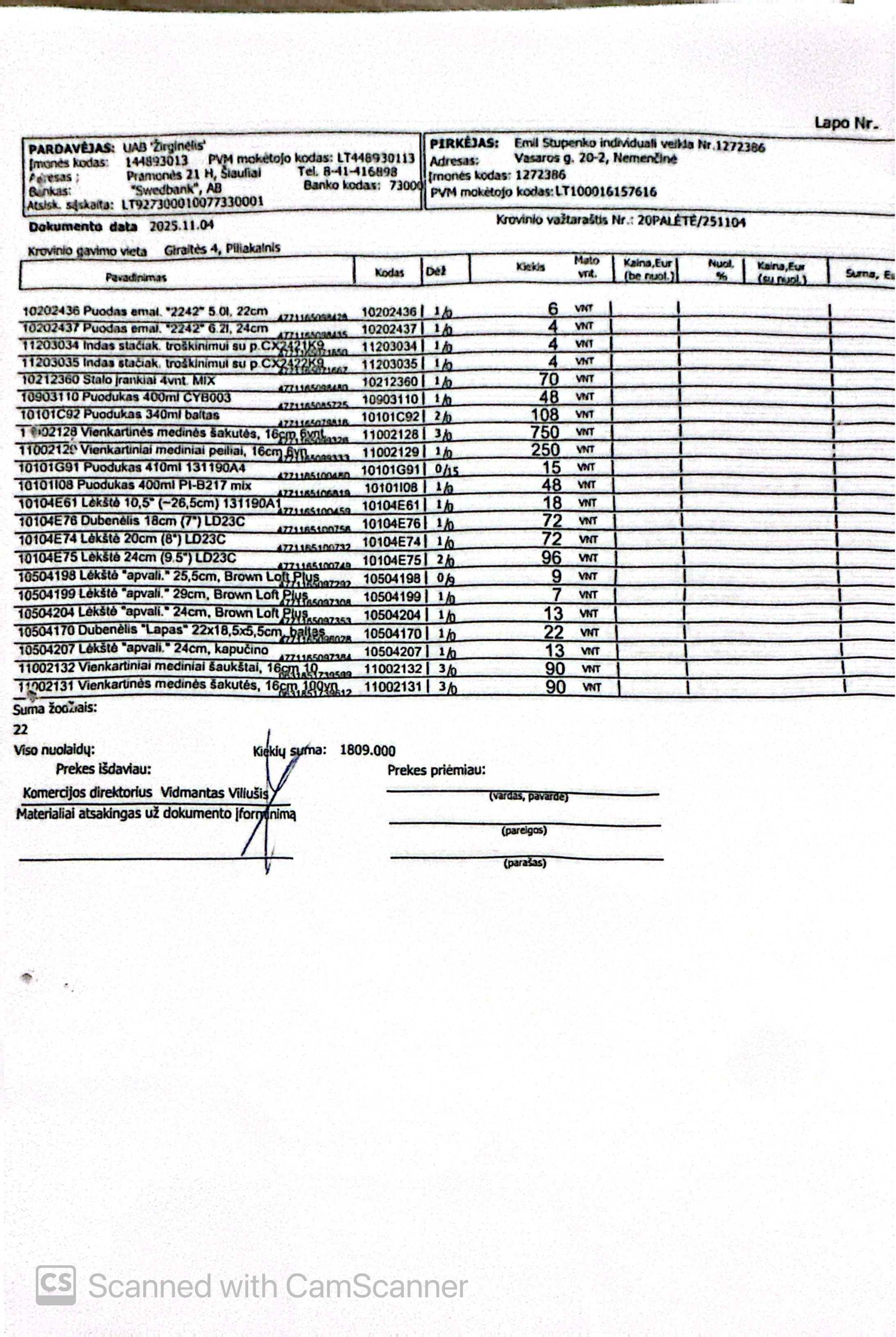 Namų apyvoka Nr. 11