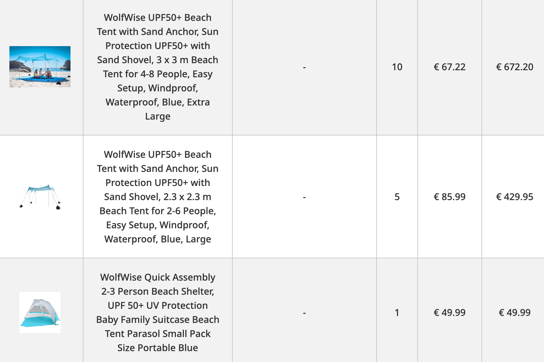 Paplūdimio palapinės