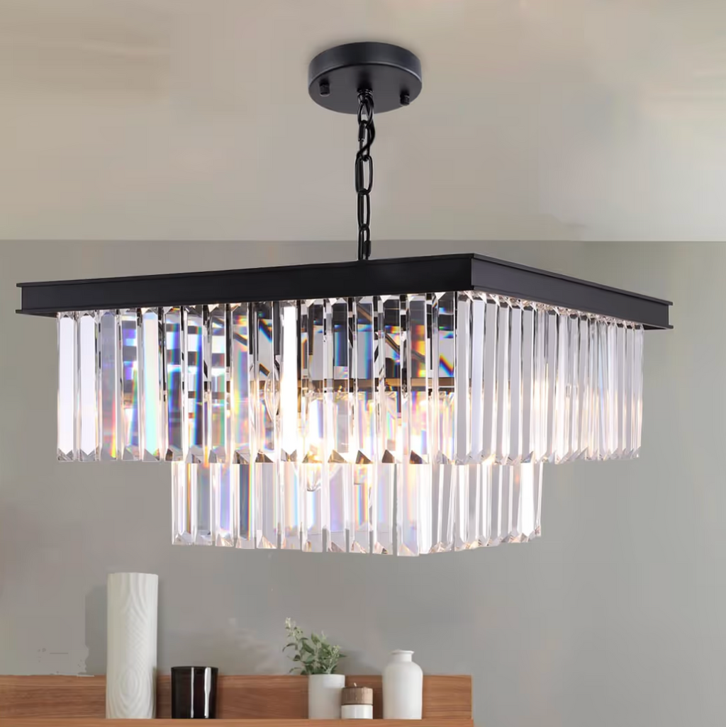 Paletė Krištolinių lempų