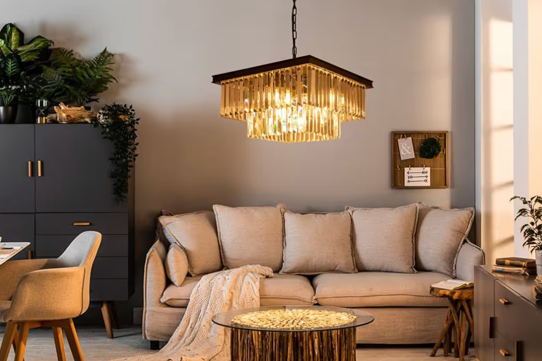 Paletė Krištolinių lempų