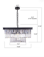 Paletė Krištolinių lempų