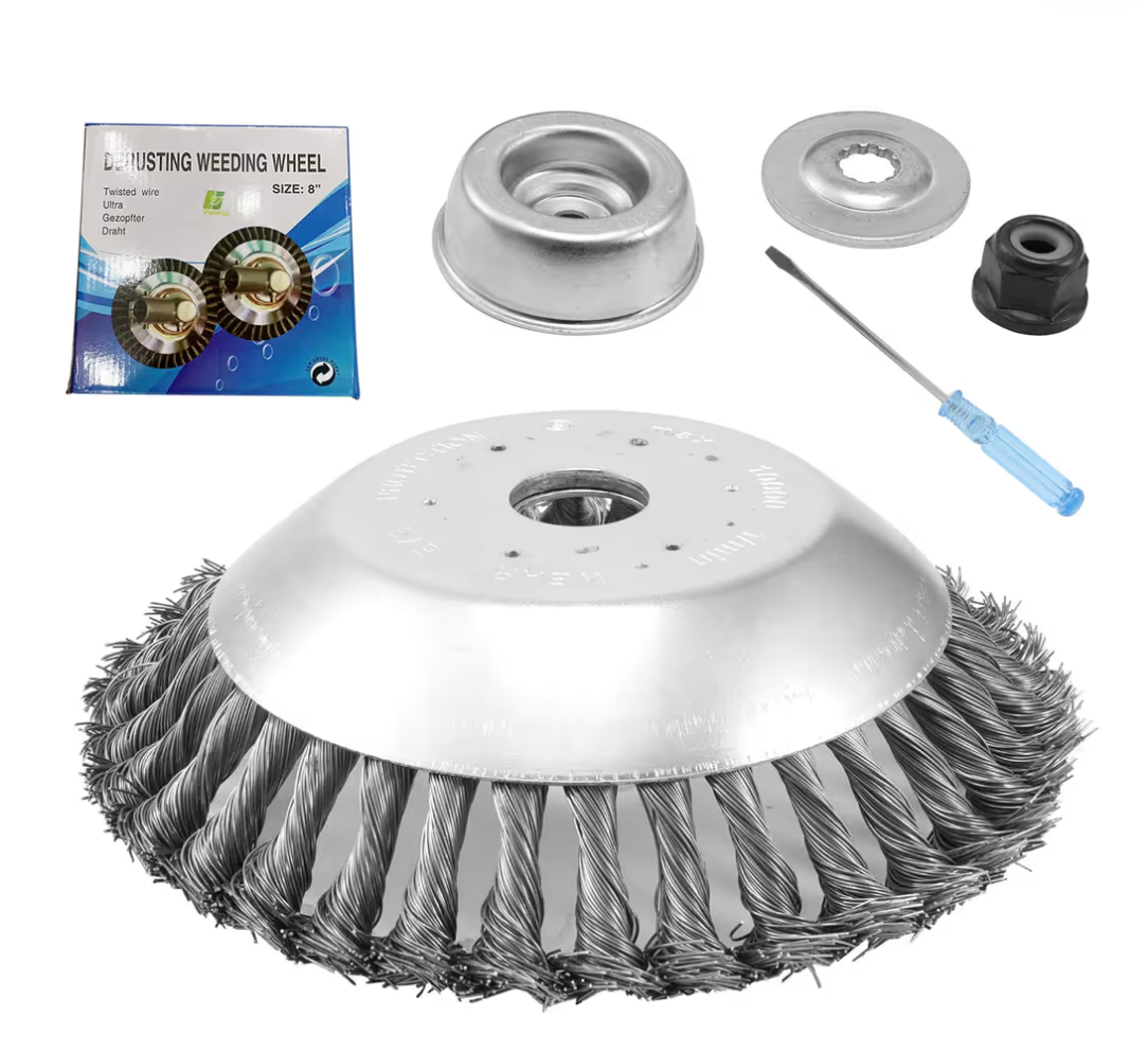 Paletė Plieninių ravėjimo šepečių galvučių