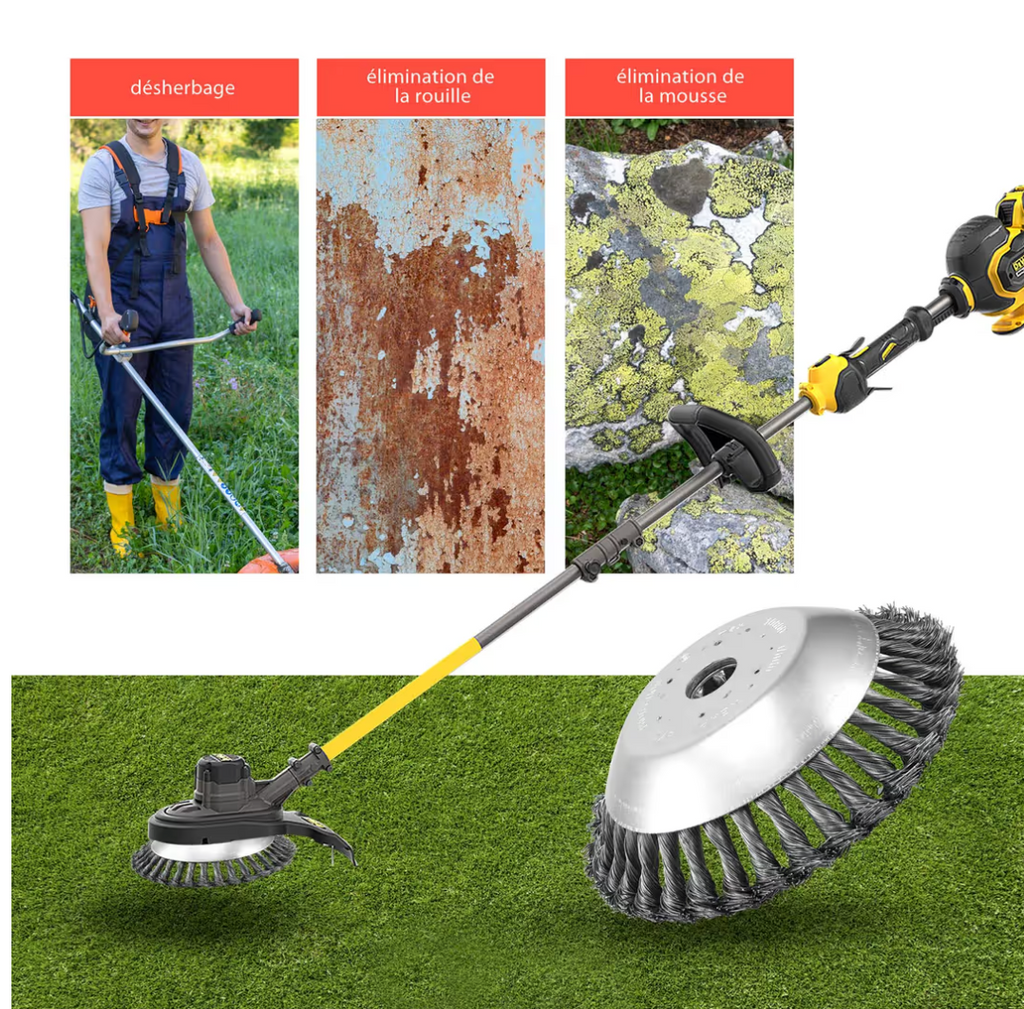 Paletė Plieninių ravėjimo šepečių galvučių